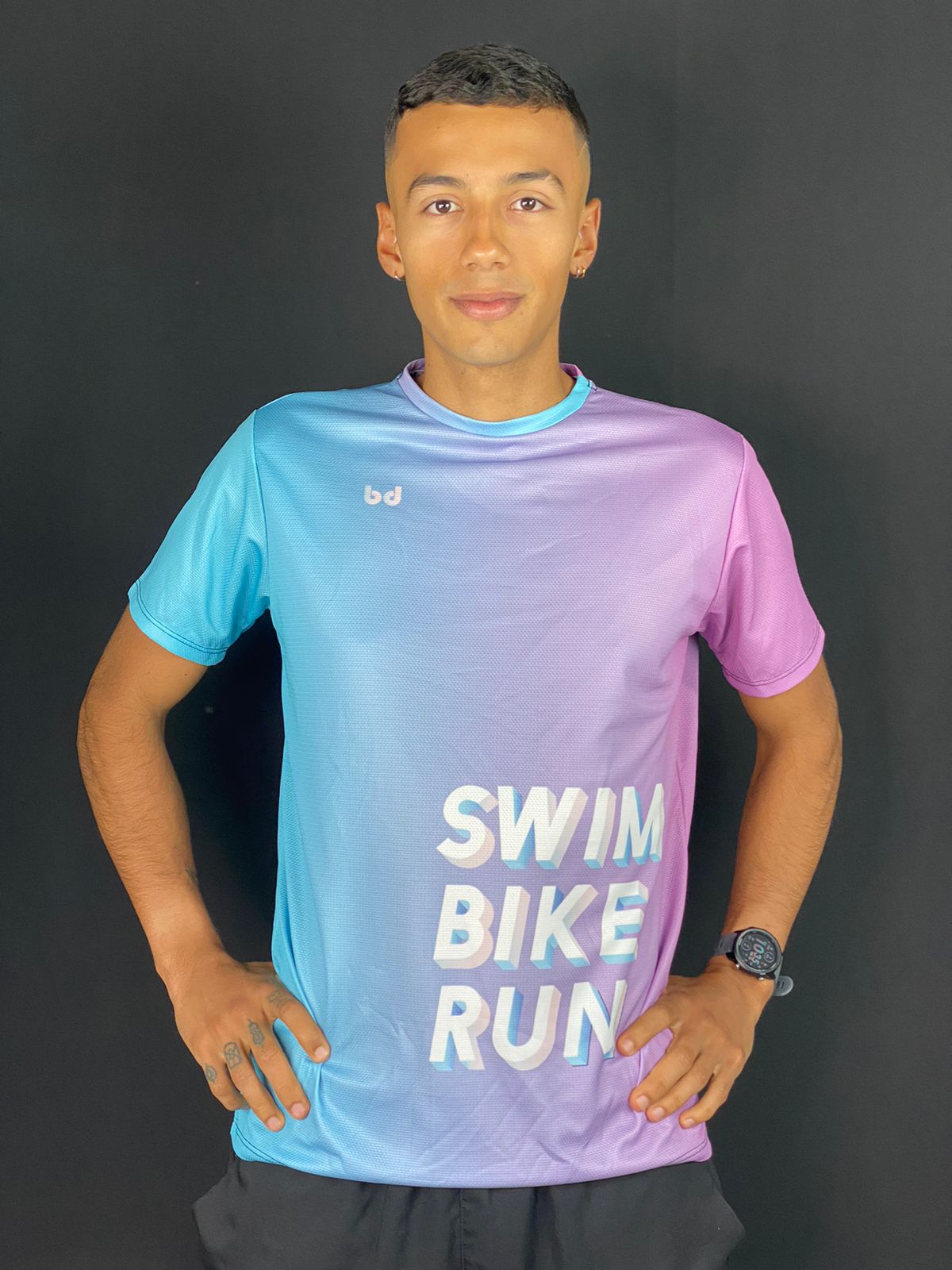 Camiseta manga corta Swim, Bike , Run 1